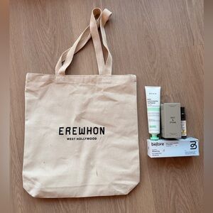 Erewhon West Hollywood Tan Tote Bag + Salt & Stone + Organic Gifts
